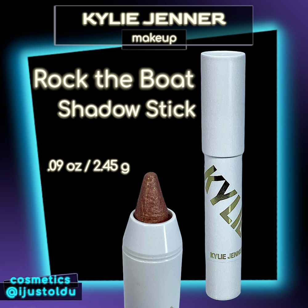 Kylie Cosmetics Shadow Stick | Rock the Boat (Metallic Rose Gold) | .09 oz 2.45g